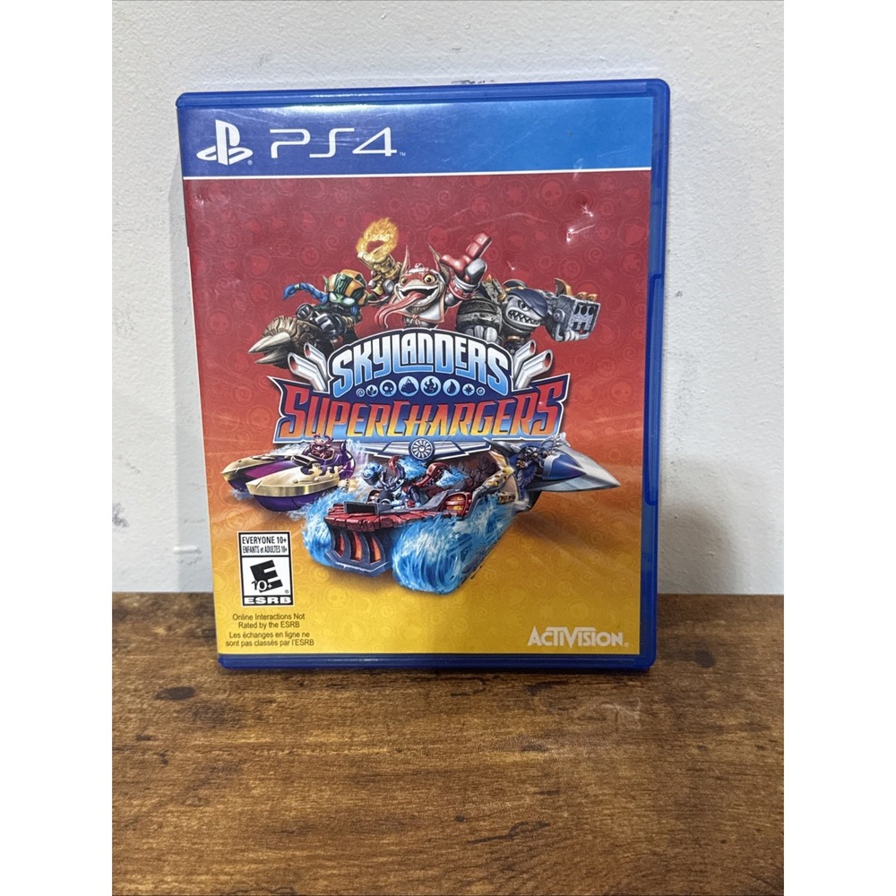 Skylanders Superchargers PS4 (PlayStation 4, 2015) - W/ Case Tested Game Only!